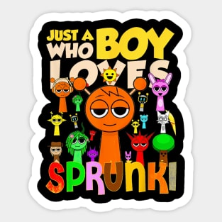 Just A Boy Who Love It's My Birthday Sticker